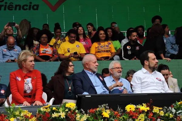 Stock image Sao Paulo (SP), Brazil 08/24/2024 - The President of the Republic of Brazil Luiz Inacio Lula da Silva participated in a rally of the candidate for mayor of Sao Paulo Guilherme Boulos (PT) and vice Marta Suplicy (PT)