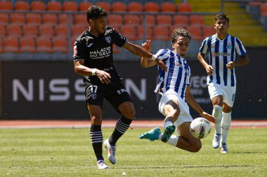 Viseu (PT) Portekiz 08 / 25 / 2024 - Fontelo Belediye Stadyumu 'nda düzenlenen Portekiz Meu Süper Ligi' nin 3. turu için geçerli olan Academico x Porto B ile oynanan karşılaşmada akademik oyuncu