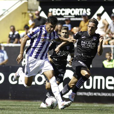 Viseu (PT) Portekiz 08 / 25 / 2024 - Fontelo Belediye Stadyumu 'nda düzenlenen Portekiz Meu Süper Ligi' nin 3. turu için geçerli olan Academico x Porto B ile oynanan karşılaşmada Porto B oyuncusu