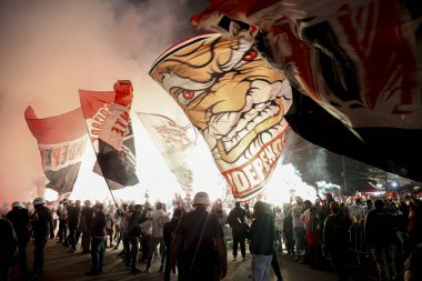 Sao Paulo (SP), Brezilya 08 / 28 / 2024 - Brezilya Kupası çeyrek finalleri için Sao Paulo ve Atletico Mineiro arasında oynanan maçtan önce Morumbis Stadyumu 'nda taraftarların hareketi
