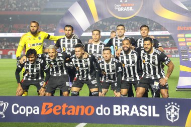 Sao Paulo (SP), Brezilya 08 / 28 / 2024 - Morumbis Stadyumu 'nda oynanan Copa do Brasil çeyrek finalinin ilk ayağı için Sao Paulo ve Atletico Mineiro arasında oynanan maçta Atletico Mineiro takımı