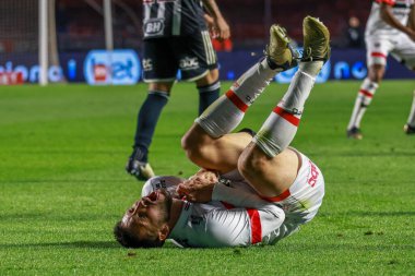 Sao Paulo (SP), Brezilya 08 / 28 / 2024 - Sao Paulo ve Atletico Mineiro arasında oynanan maçta Brezilya Kupası çeyrek finalinin ilk ayağı için Morumbis Stadyumu 'nda oynanan maçta Sao Paulo oyuncusu Calleri