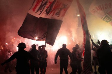 Sao Paulo (SP), Brezilya 08 / 28 / 2024 - Brezilya Kupası çeyrek finalleri için Sao Paulo ve Atletico Mineiro arasında oynanan maçtan önce Morumbis Stadyumu 'nda taraftarların hareketi