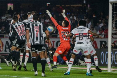 Sao Paulo (SP), Brezilya 08 / 28 / 2024 - Morumbis Stadyumu 'nda oynanan Brezilya Kupası çeyrek final maçında Atletico Mineiro ile Atletico Mineiro arasında oynanan hücum oyunu