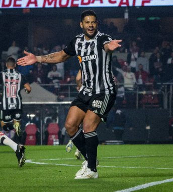 Sao Paulo (SP), Brezilya 08 / 28 / 2024 - Atletico Mineiro oyuncusu Hulk Sao Paulo ve Atletico Mineiro arasında oynanan maçta Morumbis Stadyumu 'nda oynanan Copa do Brasil çeyrek finalinin ilk ayağı için mücadele etti.