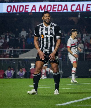 Sao Paulo (SP), Brezilya 08 / 28 / 2024 - Atletico Mineiro oyuncusu Hulk Sao Paulo ve Atletico Mineiro arasında oynanan maçta Morumbis Stadyumu 'nda oynanan Copa do Brasil çeyrek finalinin ilk ayağı için mücadele etti.