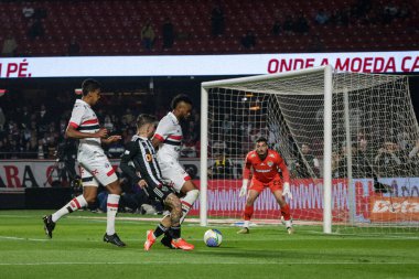 Sao Paulo (SP), Brezilya 08 / 28 / 2024 - Brezilya Kupası çeyrek finallerinin ilk ayağı için Sao Paulo ve Atletico Mineiro arasında oynanan maçta çekildi, bu Çarşamba, 28 Temmuz 2024. 