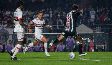 Sao Paulo (SP), Brezilya 08 / 28 / 2024 - Brezilya Kupası çeyrek finallerinin ilk ayağı için Sao Paulo ve Atletico Mineiro arasında oynanan maçta çekildi, bu Çarşamba, 28 Temmuz 2024. 