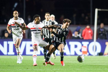 Sao Paulo (SP), Brezilya 08 / 28 / 2024 - Brezilya Kupası çeyrek finallerinin ilk ayağı için Sao Paulo ve Atletico Mineiro arasında oynanan maçta çekildi, bu Çarşamba, 28 Temmuz 2024. 