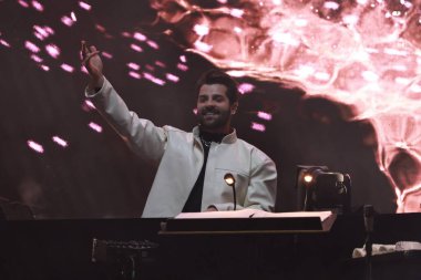 SAO PAULO (SP) Brazil 08 / 29 / 2024 - DJ Alok 'un performansı, Budweiser tarafından tanıtılan etkinliğin büyük yıldızı, 