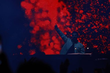 SAO PAULO (SP) Brazil 08 / 29 / 2024 - DJ Alok 'un performansı, Budweiser tarafından tanıtılan etkinliğin büyük yıldızı, 