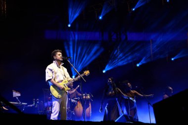 Paulo (SP), Brezilya 31 / 08 / 2024 The band Natiruts, Leve com Voc turnesinin son gösterisi sırasında, grubun 31. Cumartesi günü, yani 31..