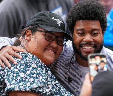 Khalid Performs Live on Today Show at Rockefeller Plaza. August 30, 2024, New York, USA. This morning, Khalid lit up Rockefeller Plaza for the Citi Concert Series on the Today show.   Khalid is an American singer and songwriter clipart