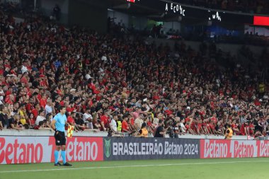 CURITIBA (PR), Brazil 09 / 01 / 2024 Athletico ve Palmeiras arasında oynanan karşılaşmada, Ligga Arena 'da düzenlenen Brezilya Şampiyonası Serisi A' nın 25. turu için geçerli olacak.