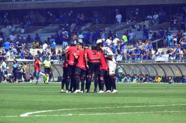 Belo Horizonte (MG), Brezilya 09 / 01 / 2024 Cruzeiro ile Atletico Goianiense arasındaki maç, Mineirao Stadyumu 'nda düzenlenen Brezilya Şampiyonası Serie A' nın 25. turu için geçerli.
