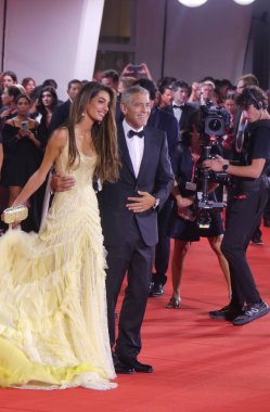 George Clooney ve Brad Pitt 81. Venedik Film Festivali 'nde. 1 Eylül 2024, Venedik, İtalya: George Clooney ve Brad Pitt Jon Watts tarafından yazılan ve yönetilen 