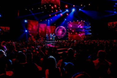 Sao Paulo (SP), Brezilya 09 / 03 / 2024 - Guilherme & Benuto ikilisi, + Love + Music adlı yeni görsel işitsel proje olan Sao Paulo 'nun başkentinde geçen Salı (3) kaydetti.. 