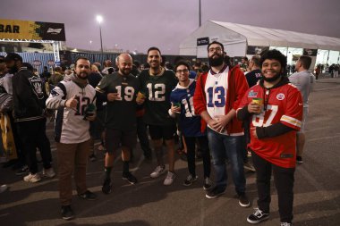 Sao Paulo (SP), Brezilya 09 / 06 / 2024 - Green Bay Packers ve Philadelphia Eagles arasındaki maçtan önce kalabalık hareketi, bu Cuma, Sao Paulo 'daki Neo Quimica Arena' da