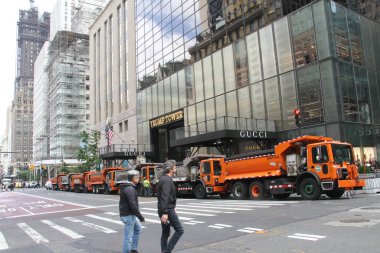 Donald Trump, Trump Kulesi 'nde basın toplantısı düzenliyor. 6 Eylül 2024, New York, ABD: Donald J. Trump, Amerika Birleşik Devletleri 45. Başkanı, Jean Carrol davasındaki temyizden sonra bir basın toplantısı düzenledi.