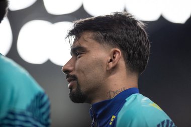 Curitiba (PR), Brazil 09 / 06 / 2024 - Lucas Paqueta, 2026 Dünya Kupası elemelerinin 7. turu için geçerli olan Brezilya ile Ekvador maçından önce, 6 Eylül 2024 Cuma akşamı, Major Antonio Couto Pereira Stadyumu 'nda 