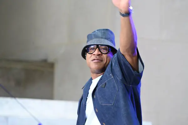 stock image LLCoolJ, whos name is James Todd Smith, is a well known American rapper, actor, and entrepreneur, playing on NBCs The TODAY SHOW. September 6th 2024, New York, USA