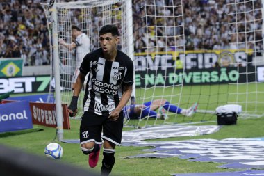 Fortaleza (CE), Brezilya 09 / 08 / 2024 - Erick Pulga, Ceara (CE) X Operario (MT) ile oynadığı 2024 Brezilya Şampiyonası Serie B karşılaşmasında Ceara 'nın ikinci golünü kutluyor