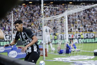 Fortaleza (CE), Brezilya 09 / 08 / 2024 - Erick Pulga, Ceara (CE) X Operario (MT) ile oynadığı 2024 Brezilya Şampiyonası Serie B karşılaşmasında Ceara 'nın ikinci golünü kutluyor