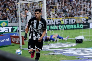 Fortaleza (CE), Brezilya 09 / 08 / 2024 - Erick Pulga, Ceara (CE) X Operario (MT) ile oynadığı maçta 2024 Brezilya Şampiyonası Serie B 'nin 25. turunu bu Pazar öğleden sonra kutluyor (08))