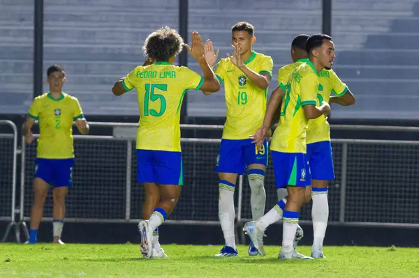 Rio de Janeiro (RJ), 09 / 08 / 2024 Player Pedro Lima Brezilya ile Meksika arasında oynanan karşılaşmada, Rio de Janeiro kentindeki Sao Januario stadyumunda oynanan Ulusal Takım Dostluk maçı için geçerlidir.