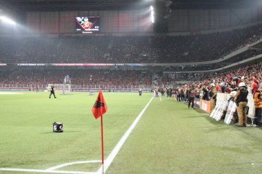 CURITIBA (PR), Brazil 09 / 11 / 2024 Shot, Athletico ve Vasco da Gama arasında oynanan maçta Ligga Arena 'daki ikinci ayağın çeyrek finalleri için geçerli