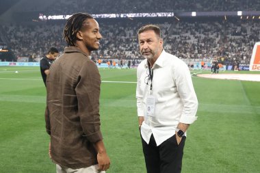 Sao Paulo (SP), 09.11.2024 - Corinthians başkanı Augusto Melo Memphis Depay 'in sunumu sırasında, Corinthians ve Juventude arasında 2024 Copa do Brasil çeyrek finalinin ikinci ayağı için oynanan maçtan önce. 