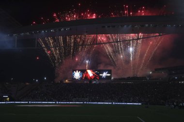 Sao Paulo (SP), 09.11.2024 - Korintliler ve Juventude arasında oynanan maçtan önce Korintliler için bir takviye olarak Memphis Depay 'ın takdim töreni