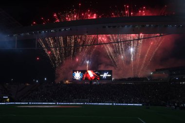 Sao Paulo (SP), 09.11.2024 - Korintliler ve Juventude arasında oynanan maçtan önce Korintliler için bir takviye olarak Memphis Depay 'ın takdim töreni