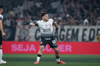 Sao Paulo (SP), Brezilya 09 / 11 / 2024 Andre Ramalho, Korintliler ve Juventude arasındaki maçtaki golünü kutluyor.