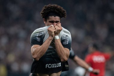 Sao Paulo (SP), Brezilya 09 / 11 / 2024 Andre Ramalho, Korintliler ve Juventude arasındaki maçtaki golünü kutluyor.