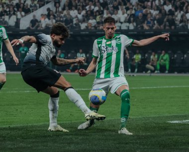 Sao Paulo (SP), Brezilya 09 / 11 / 2024 - Korintliler ve Juventude arasında oynanan karşılaşmada Neo Quimica Arena 'da oynanan Brezilya Kupası çeyrek finalinin ikinci ayağı için Korintliler oyuncusu Yuri Alberto 