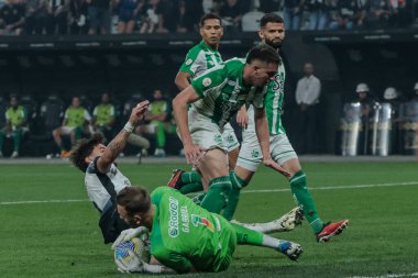 Sao Paulo (SP), Brezilya 09 / 11 / 2024 - Korintliler ve Juventude arasında oynanan karşılaşmada Neo Quimica Arena 'da oynanan Brezilya Kupası çeyrek finalinin ikinci ayağı için Korintliler oyuncusu Yuri Alberto 