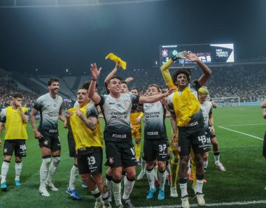 Sao Paulo (SP), Brezilya 09 / 11 / 2024 - Korintliler ve Juventude arasında oynanan karşılaşmada Brezilya Kupası çeyrek finalinin ikinci ayağını Neo Quimica Arena 'da kutladı 