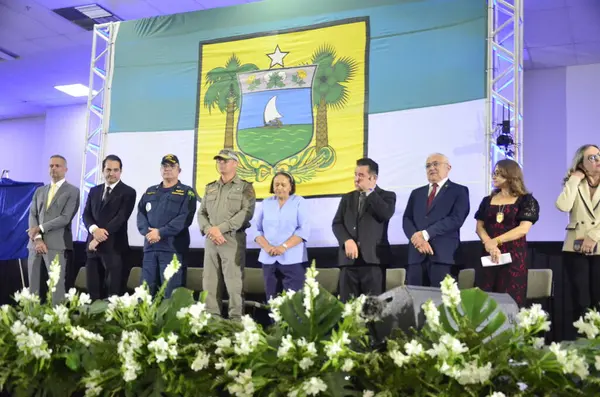 stock image NATAL (RN), 09.11.2024 - On the afternoon of this Wednesday (11), the Military Police of Rio Grande do Norte (PMRN), held at the Natal convention center, the graduation ceremony of 1,079 new PMRN soldiers. 