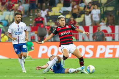 Rio de Janeiro (RJ), Brezilya 09 / 12 / 2024 - Oyuncu Luiz Araujo, Flamengo ile Bahia arasında oynanan maçta Mario Filho Stadyumu 'nda (Maracana) düzenlenen 2024 Brezilya Kupası çeyrek finalleri için geçerli oldu.)