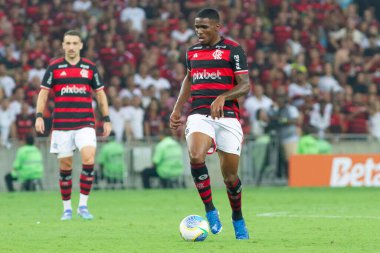 Rio de Janeiro (RJ), Brezilya 09 / 12 / 2024 - Oyuncu Evertton Araujo, Flamengo ile Bahia arasındaki maç sırasında Mario Filho Stadyumu 'nda (Maracana) düzenlenen 2024 Brezilya Kupası çeyrek finalleri için geçerli oldu.)