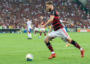 Rio de Janeiro (RJ), Brezilya 09 / 12 / 2024 - Oyuncu Leo Pereira, Flamengo ve Bahia arasında oynanan maçta Mario Filho Stadyumu 'nda (Maracana) düzenlenen 2024 Brezilya Kupası çeyrek finalleri için geçerlidir.)