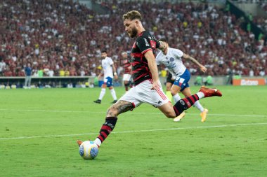 Rio de Janeiro (RJ), Brezilya 09 / 12 / 2024 - Oyuncu Leo Pereira, Flamengo ve Bahia arasında oynanan maçta Mario Filho Stadyumu 'nda (Maracana) düzenlenen 2024 Brezilya Kupası çeyrek finalleri için geçerlidir.)
