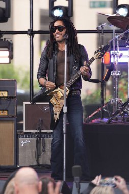 Lenny Kravitz Rocks the Stage with Electrifying Performance on Today Show. September 12, 2024, New York, USA clipart