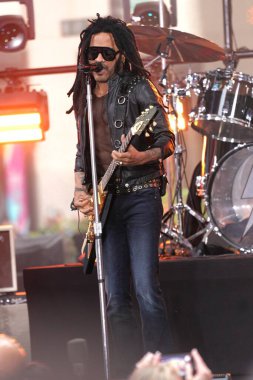 Lenny Kravitz Rocks the Stage with Electrifying Performance on Today Show. September 12, 2024, New York, USA clipart