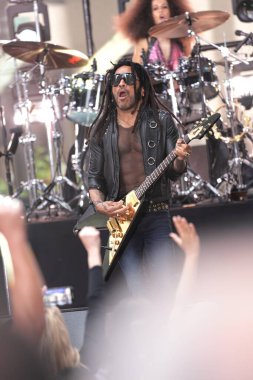 Lenny Kravitz Rocks the Stage with Electrifying Performance on Today Show. September 12, 2024, New York, USA clipart