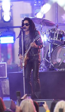 Lenny Kravitz Rocks the Stage with Electrifying Performance on Today Show. September 12, 2024, New York, USA clipart