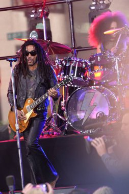 Lenny Kravitz Rocks the Stage with Electrifying Performance on Today Show. September 12, 2024, New York, USA clipart