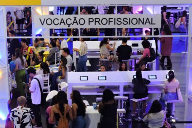 Sao Paulo (SP), Brezilya 09 / 12 / 2024 - İşletme Okulu Entegrasyon Merkezi (CIEE) tarafından düzenlenen en büyük staj, istihdam ve gençlik alım fuarı olan Expo CIEE, bugün başladı. 