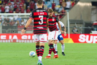 Rio de Janeiro (RJ), Brezilya 09 / 12 / 2024 - Oyuncu Leo Ortiz, Flamengo ve Bahia arasında oynanan 2024 Brezilya Kupası çeyrek final maçında Mario Filho Stadyumu 'nda (Maracana)